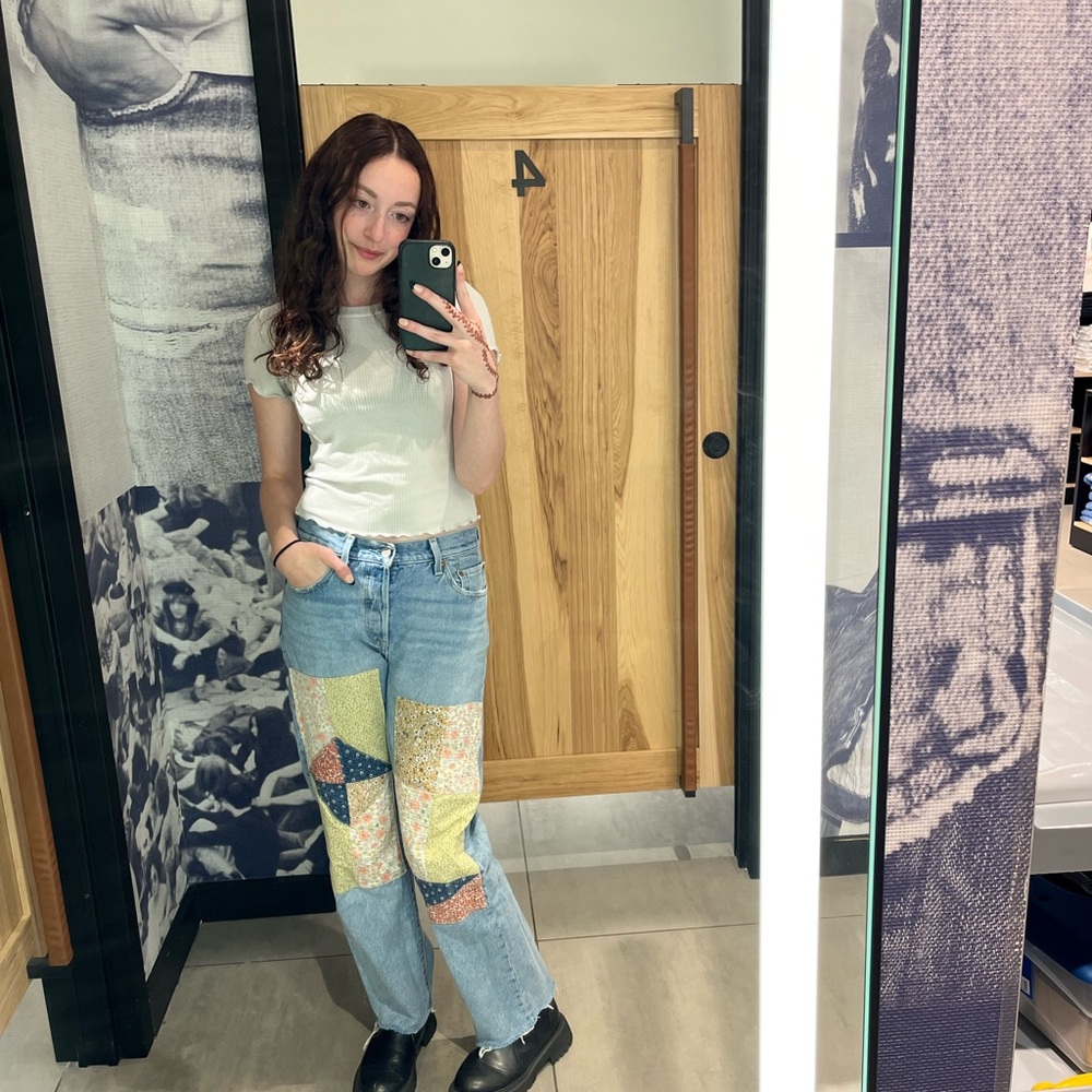 150th Anniversary Levi’s: Patchwork Denim Jeans 5… - image 2